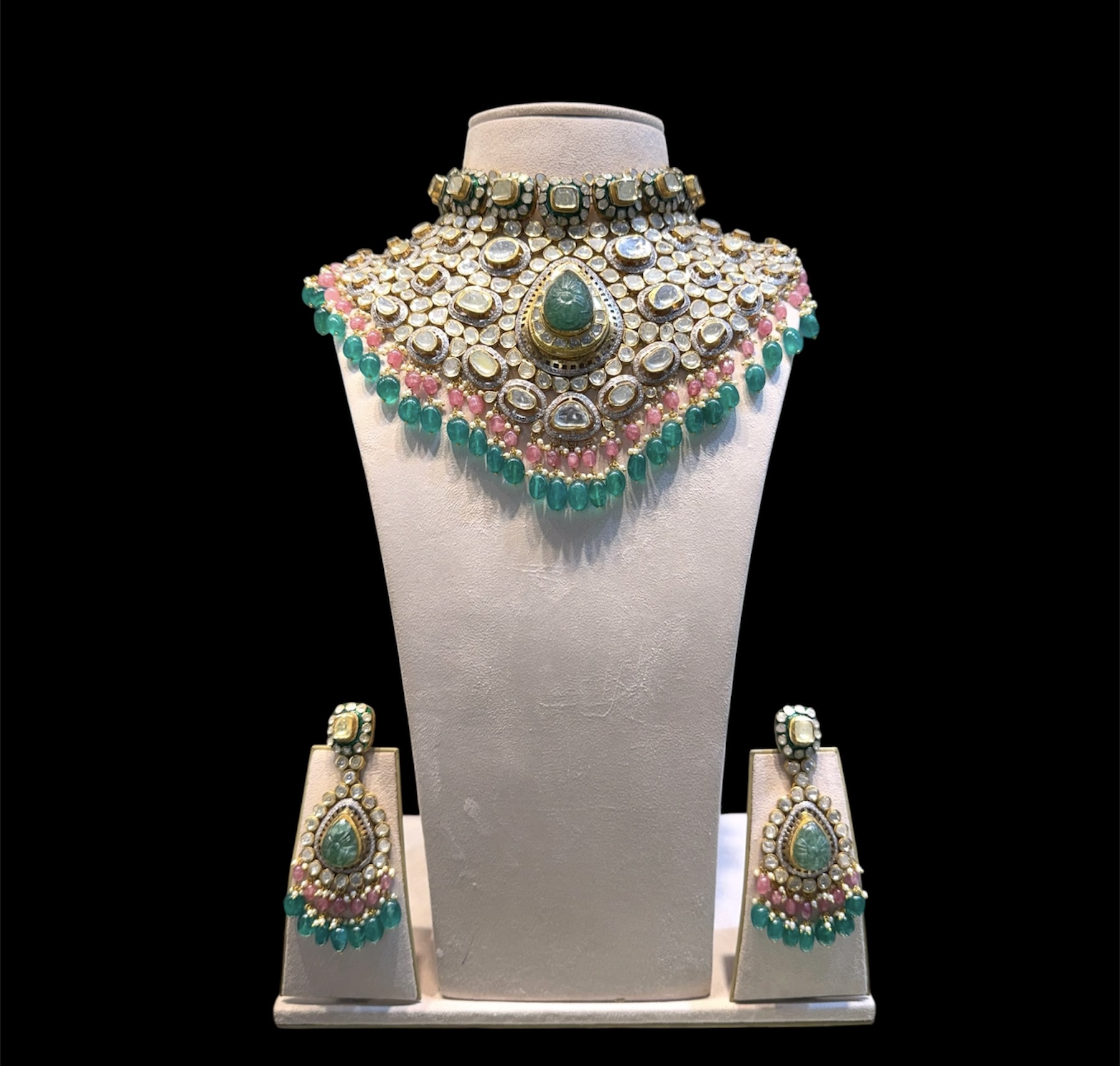 Bridal polki chokar set