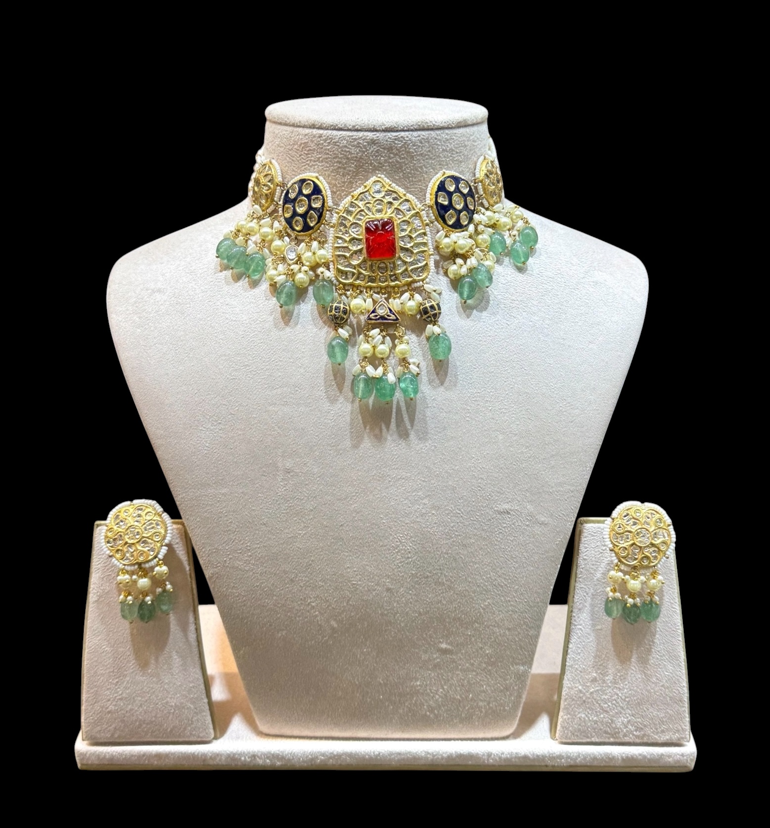 Ruba aura Polki choker set
